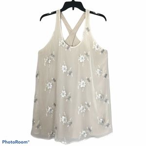 Show Me Your MuMu Cream Floral Mini Dress